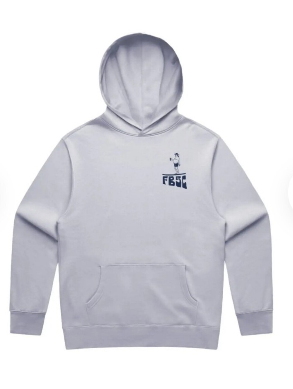 Fat Boy Surf Club Big Wave Jerry Hoodie - Lunar Rock, Size L